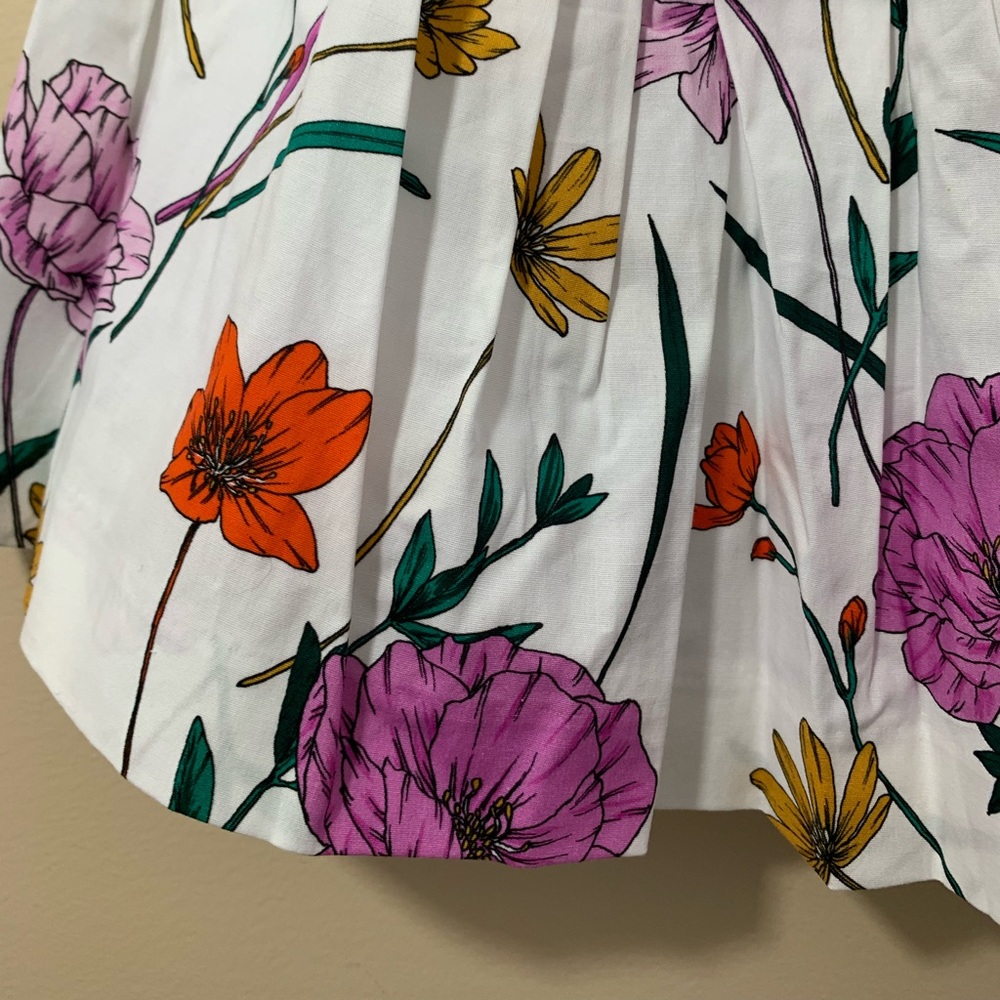 Milly minis summer floral print dress with spaghetti shoulder straps. Size 2/3 - Picture 4 of 11
